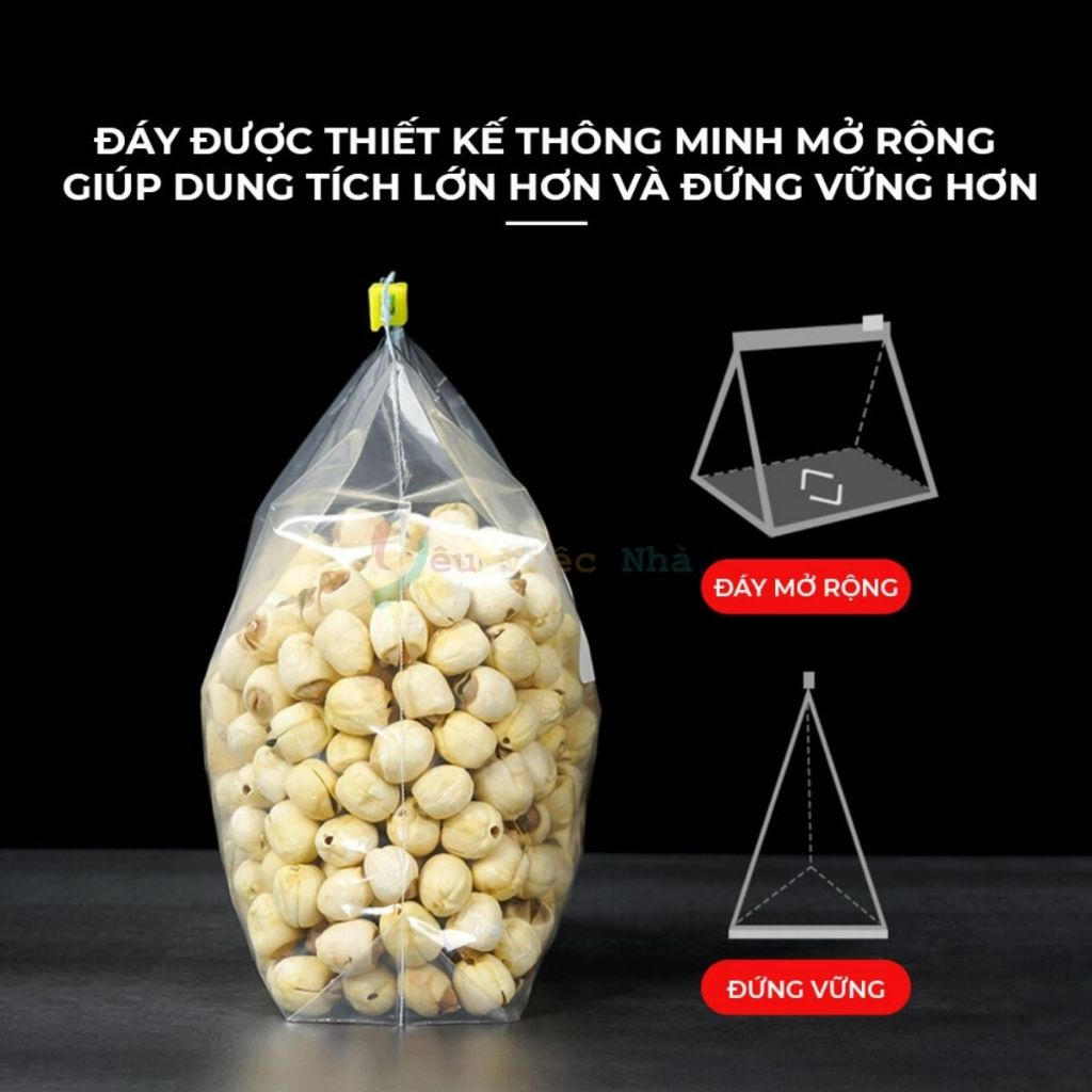 Túi Zip Đựng Thực Phẩm Cao Cấp  - Bảo Quản Thức Ăn, Đồ Khô, Đồ Tươi Sống Trong Tủ Lạnh - An Toàn, Tái Sử Dụng