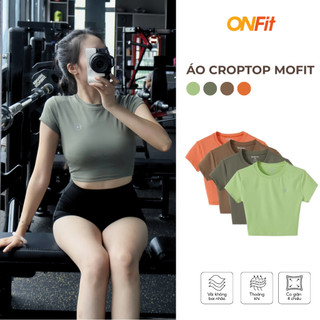 Áo Croptop Thể Thao Nữ Mofit Mallorie Tập Gym, Pickle Ball, Tennis, Chạy Bộ, Đạp Xe AOS24001