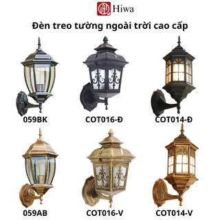 Đèn cột ngoài trời chống nước HIWA, đèn treo tường trang trí ngoài trời, đèn tường đổng cổ điển cao cấp