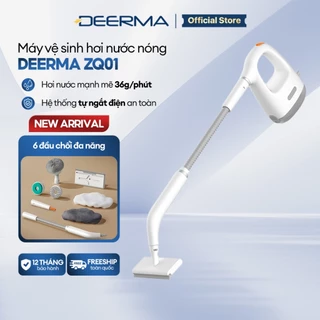 [LIVE] Máy vệ sinh hơi nước nóng Deerma ZQ01 đi kèm 6 đầu chải đa năng làm sạch mọi vết bẩn - Bảo hành 12 tháng