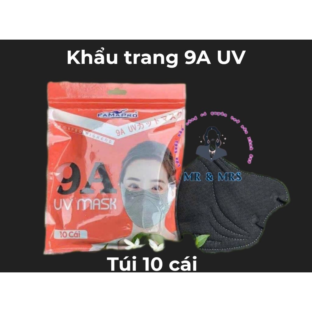 (Set 10c/50c/100) Khẩu Trang 9A UV Mask Famapro - Mr&mrshouse