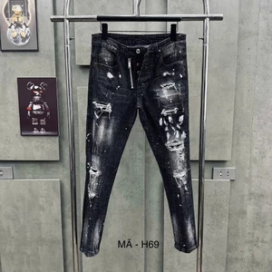 quần jean nam xám khói 4 lỗ vảy sơn to có tang hồng bốn cúc