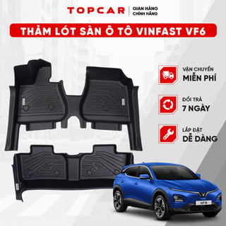 Thảm lót sàn ô tô VINFAST VF6 TOPCAR chất liệu nhựa TPE nguyên sinh cao cấp không chứa chất độc hại