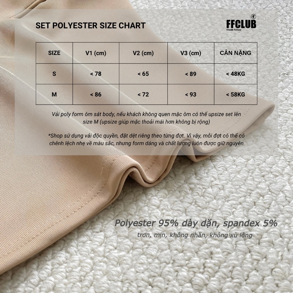 SET ÁO TANKTOP 2 DÂY THUN POLY CHIẾT EO KÈM CHÂN VÁY POLY FFCLUB MIX