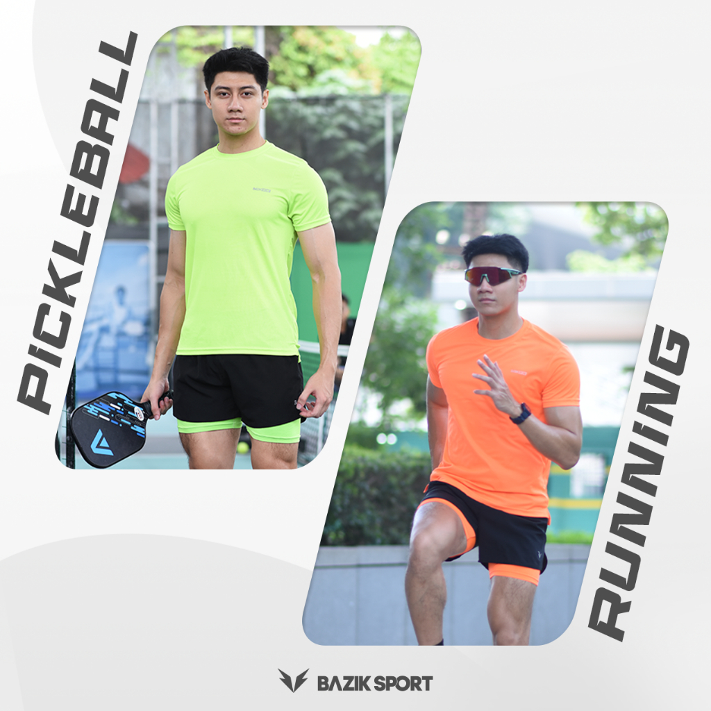 Quần Short 2 lớp Nam BAZIK Speed Up 2in1 Có Bigsize Thoáng Khí Thấm Hút, Nhanh Khô, Thoải Mái Chạy Bộ, Tập Gym - Q02