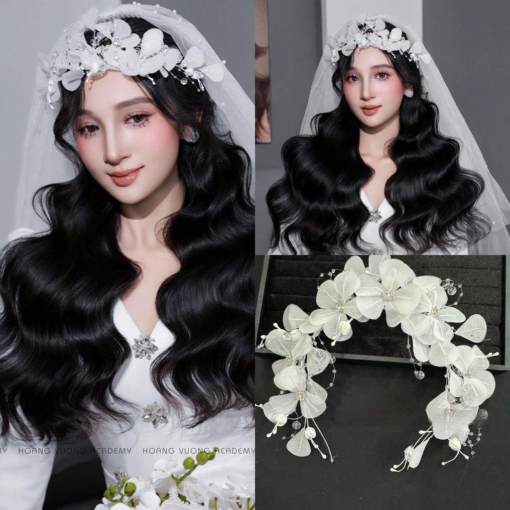 🍒🍒🍒Cài tóc hoa voan xinh nhẹ nhàng-TT1757|PHUKIENCUOIYENLINH