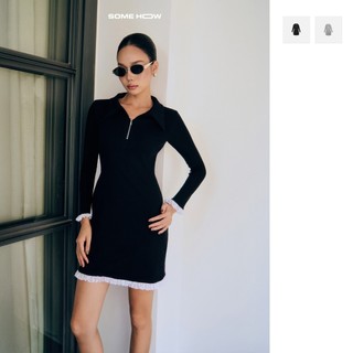 Đầm Ngắn Elegant Flare Zip , Chất Vải Thun Cotton Thoải Mái , WDN135 SOME HOW STORE