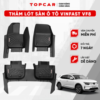 Thảm lót sàn ô tô VINFAST VF8 TOPCAR chất liệu nhựa TPE nguyên sinh cao cấp không chứa chất độc hại