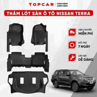 Thảm lót sàn ô tô NISSAN TERRA TOPCAR chất liệu nhựa TPE nguyên sinh cao cấp không chứa chất độc hại