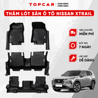 Thảm lót sàn ô tô NISSAN XTRAIL TOPCAR chất liệu nhựa TPE nguyên sinh cao cấp không chứa chất độc hại