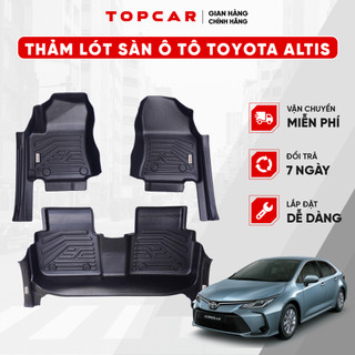 Thảm lót sàn ô tô TOYOTA ALTIS TOPCAR chất liệu nhựa TPE nguyên sinh cao cấp không chứa chất độc hại