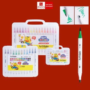Bút Viết Calligraphy Artmate Bút Lông Màu 2 Đầu Trang Trí Tiêu Đề, Bullet Jounal Bút Brush Tô Màu, Vẽ Tranh WC451/453/5
