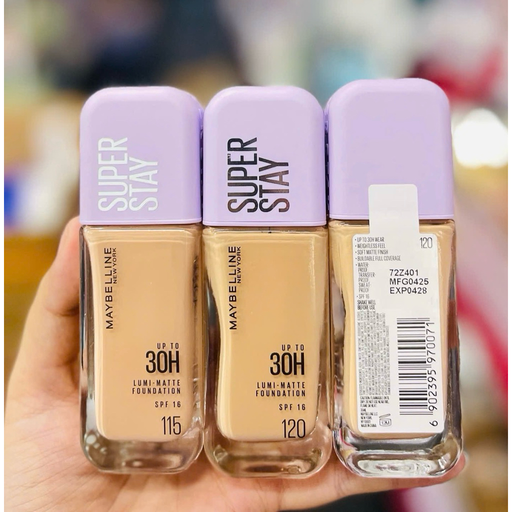 Kem Nền  maybelline super stay Trang Điểm Lâu Trôi Kiềm Dầu /35ml