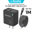 Bộ Sạc Nhanh 30W Basefast GaN Cho 15/16/17PRM Samsung/Oppo Cáp 2 Đầu Type C 1M 2M