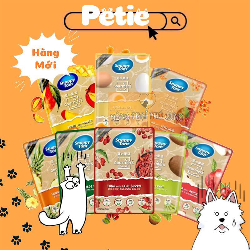 Pate Snappy Tom trái cây gói 70g, cho mèo , chứa Taurine giúp mắt sáng, cải thiện hệ tim mạch