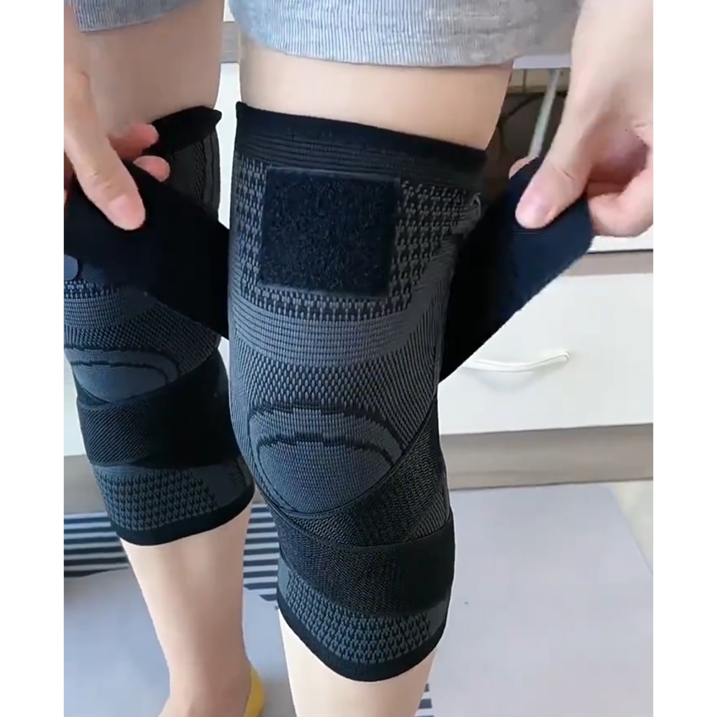 Bó gối thể thao bảo vệ gối chân SFIT POWER 511F co giãn 4 chiều, dây quấn trợ lực chắc chắn