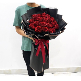 Bó hoa nhũ kim tuyến 20 bông, 25 bông siêu to giá rẻ làm quà tặng sinh nhật, 14/2, 8/3, 20/10, 20/11