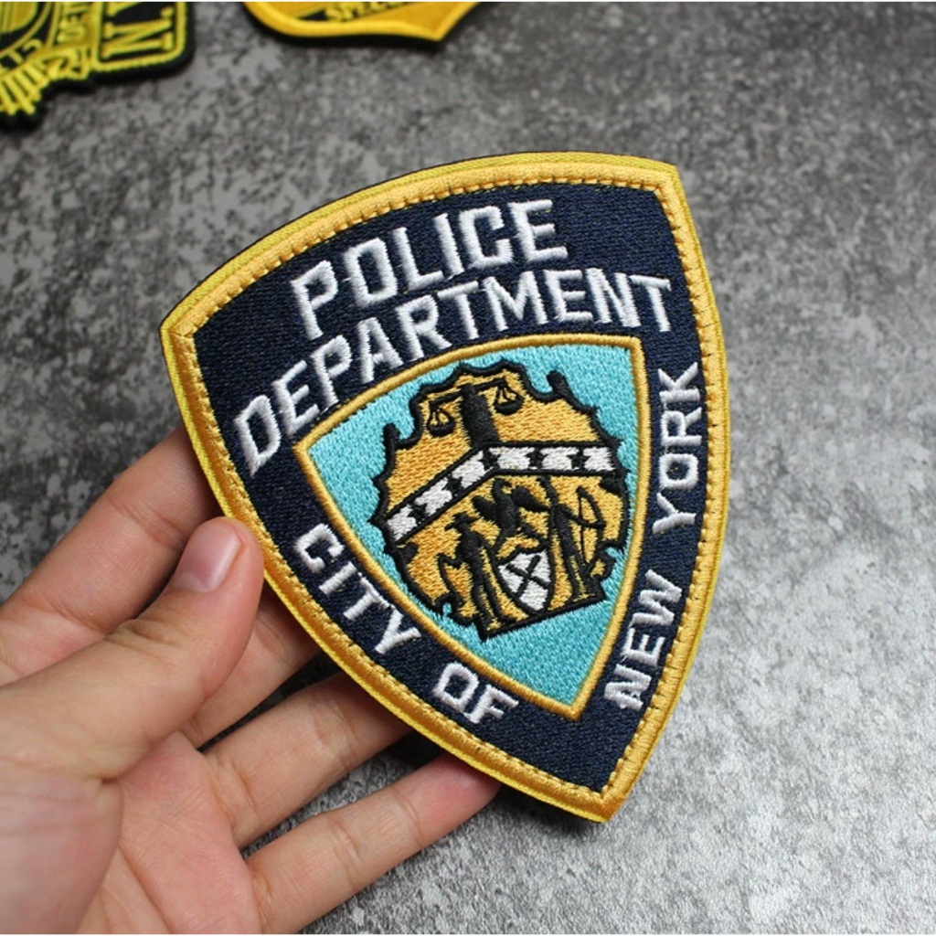 Patch_velcro thêu bộ huy hiệu NYPD & ATF Special Agent dán ba lô_túi xách