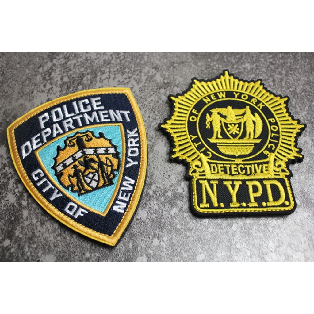 Patch_velcro thêu bộ huy hiệu NYPD & ATF Special Agent dán ba lô_túi xách