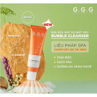 Sữa Rửa Mặt Thải Độc, Sạch Mụn Trắng Da GGG Wonder Glow Pore Detox Bubble Cleanser 50gr