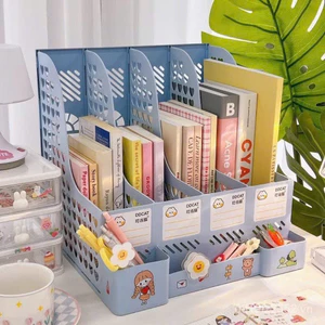 KHAY ĐỰNG TÀI LIỆU SÁCH VỞ 4 NGĂN KÈM STICKER
