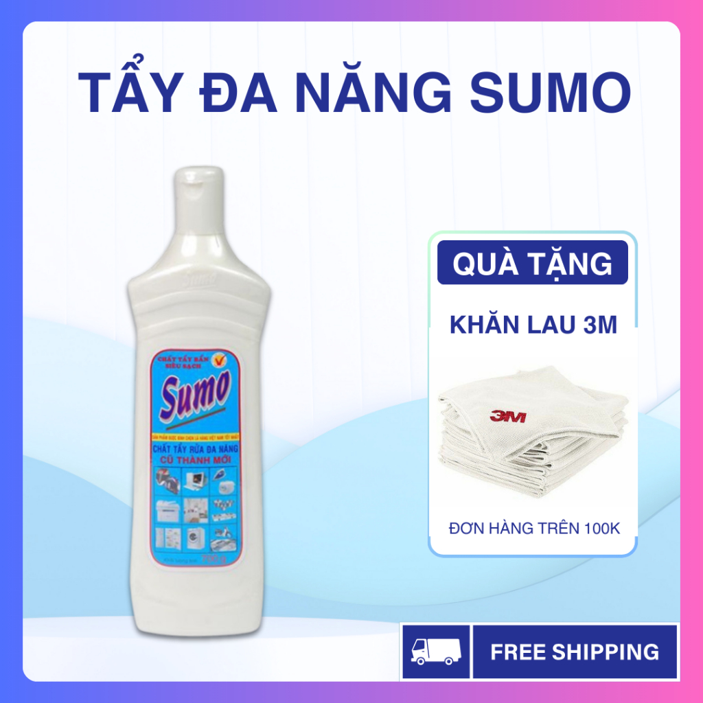 [CHÍNH HÃNG] Chai Tẩy Rửa Đa Năng SUMO Tẩy Sạch Cặn Canxi Rỉ Sét Kim Loại Nhựa Dơ