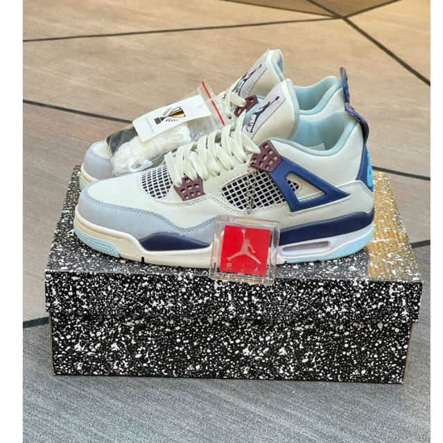 Giày Thể Thao JD4 Kem Xanh Dương “Military Blue”. | Shopee Việt Nam