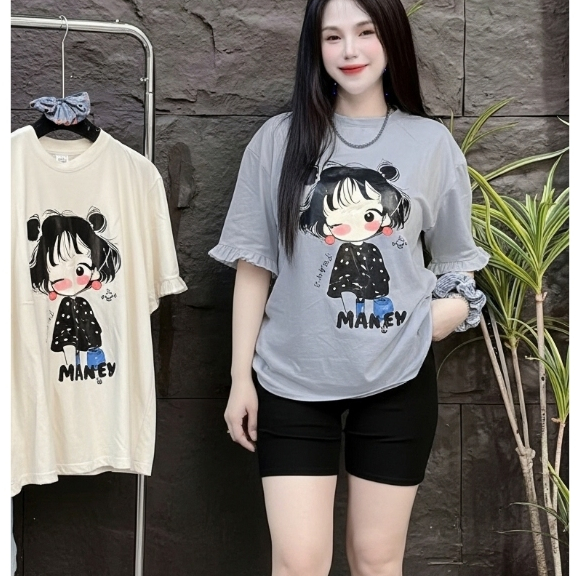 Đồ Bộ Nữ Lửng Ngố Bigsize ESHOP MS999 – Set Đồ Mặc Nhà Chất Thun Tăm Lạnh Co Giãn Mùa Hè Trẻ Trung