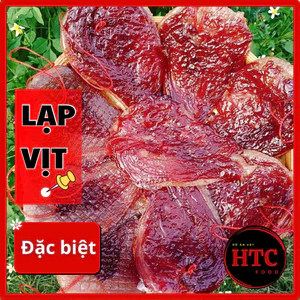 Lạp xưởng vịt chuẩn vị người Hoa loại đặc biệt ráo dẻo ít mỡ dày thịt, lạp vịt khô gói 1kg, HTC Food