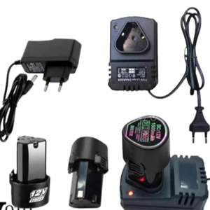 Sạc pin 12v VOTO dùng cho máy khoan pin bắt vít 12v pin tam giác (cốc sạc, sạc cắm) DươngKids