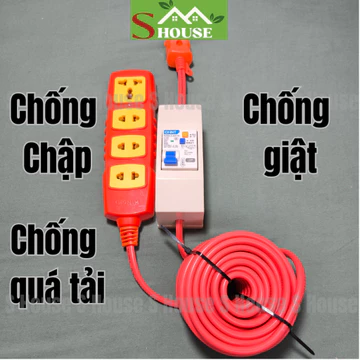 Bộ Ổ điện chống giật chịu tải cao tích hợp cb chống giật chống chập và chống quá tải