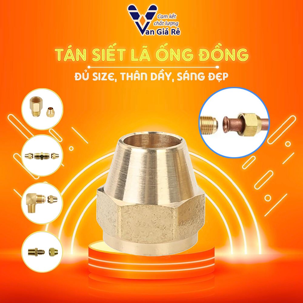 Tán ống đồng, Tán siết côn lồi, Tán lã thau 6mm 8mm 10mm 12mm 16mm 19mm ...