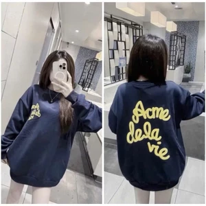 Áo hoodie nỉ basic in chữ vàng nổi bật siu xinh năng động dễ phối đồ hothit 2025 cho phong cách năng động