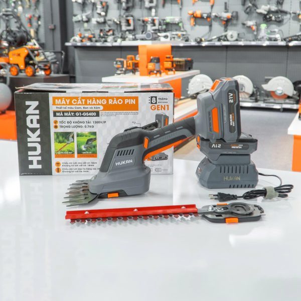 Máy Cắt Tỉa Hàng Rào HUKAN (GEN1) G1-GS400 | 21V | Động Cơ Chổi Than – Trọng Lượng Nhẹ – [CHÍNH HÃNG]