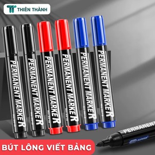 Bút Lông Viết  3 Màu Đen Đỏ Xanh, Mực Đậm Đều, Phù Hợp Cho Giáo Viên, Học Sinh Và Văn Phòng