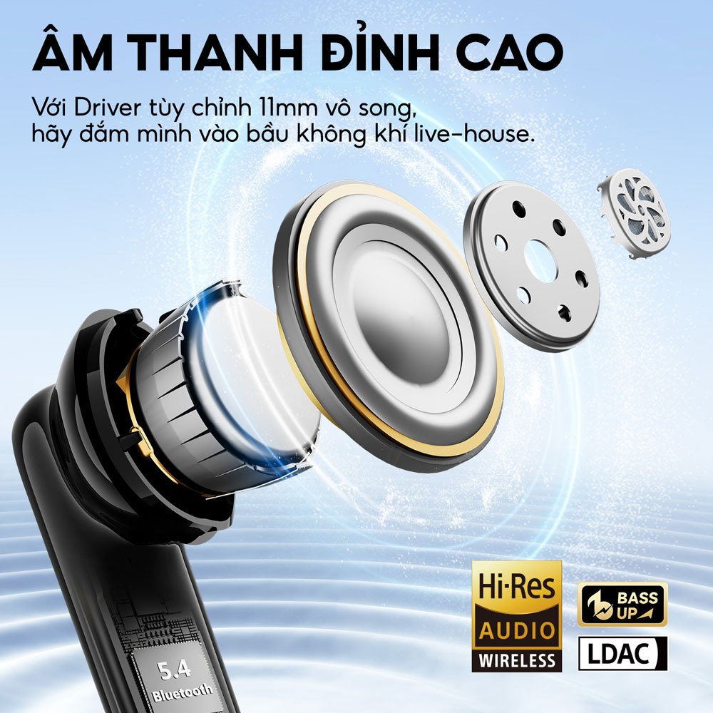 Tai Nghe Bluetooth Earfun Air Pro 4i Chống Ồn Chủ Động 50db Âm Thanh Hi-Res LDAC Pin 40H | BigBuy360 - bigbuy360.vn