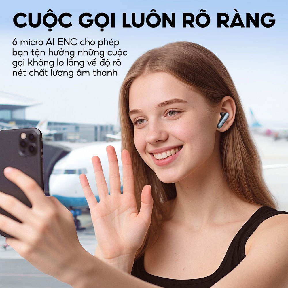Tai Nghe Bluetooth Earfun Air Pro 4i Chống Ồn Chủ Động 50db Âm Thanh Hi-Res LDAC Pin 40H | BigBuy360 - bigbuy360.vn