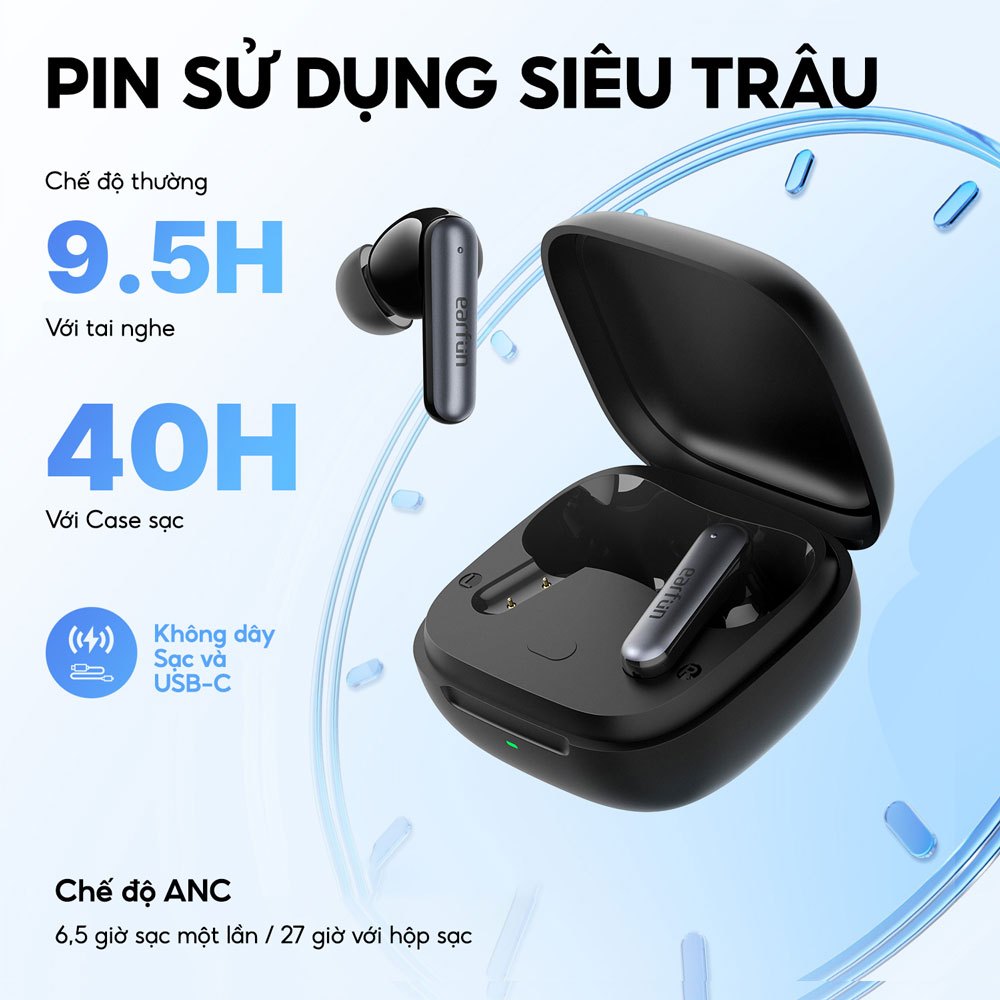 Tai Nghe Bluetooth Earfun Air Pro 4i Chống Ồn Chủ Động 50db Âm Thanh Hi-Res LDAC Pin 40H | BigBuy360 - bigbuy360.vn
