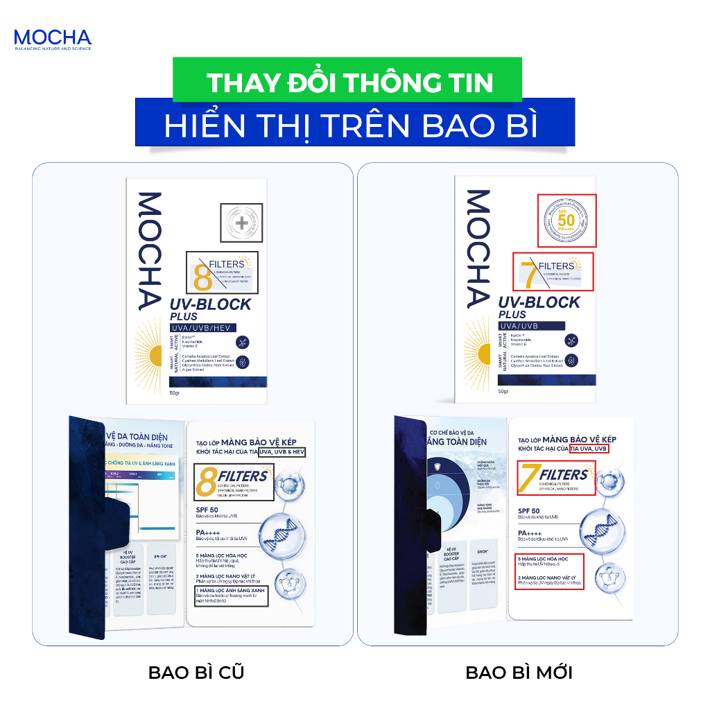Kem chống nắng BlockSunscreeen Mocha Derma 50g