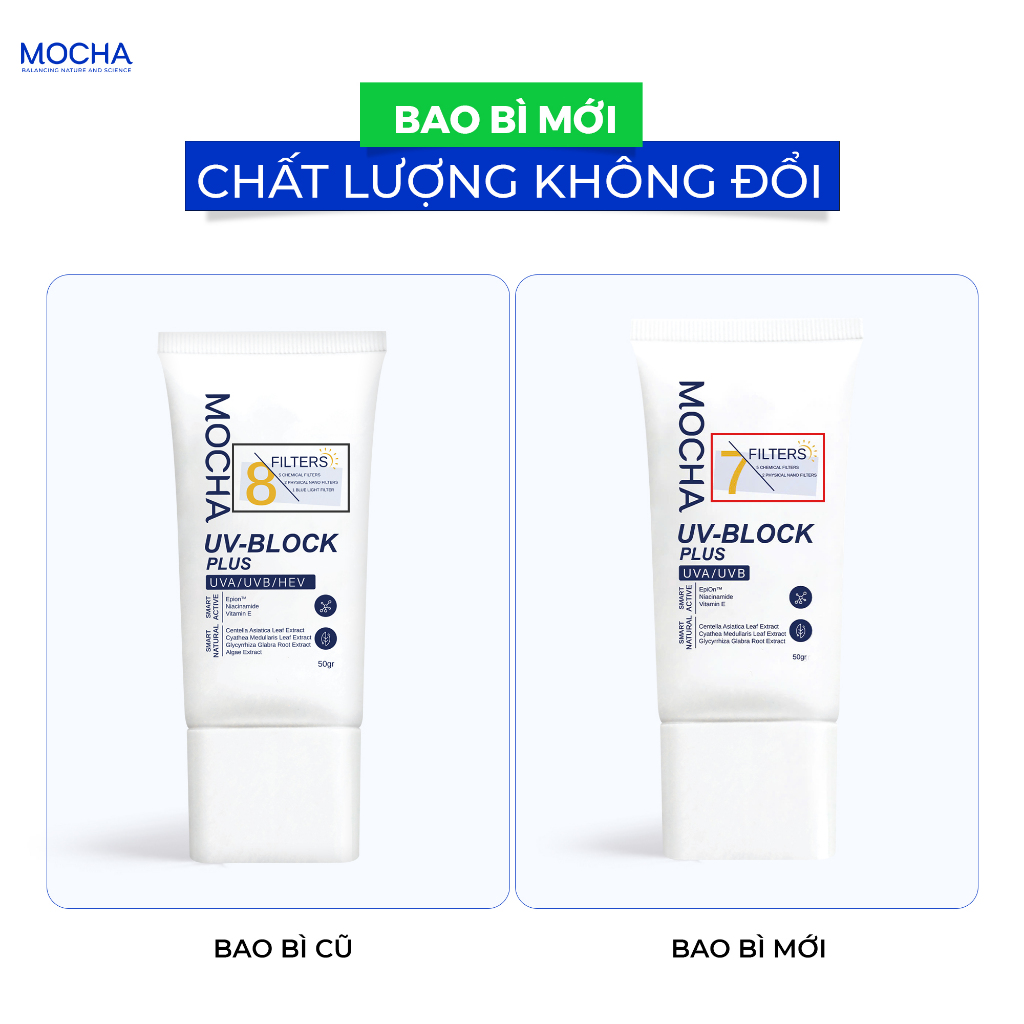 Kem chống nắng BlockSunscreeen Mocha Derma 50g