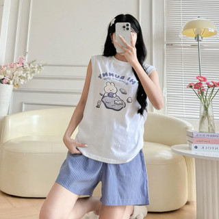 Set đồ bộ mặc nhà, mặc nhà, sét bộ áo thun cổ tim quần đùi caro mặc nhà, quần đùi caro mặc nhà thời trang