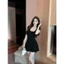 Đầm Body Ba Lỗ Dáng Ngắn Nhún Eo RANSHI Ôm Body Sexy Quyến Rũ Chất Thun Cotton Mềm Mát - RBD149