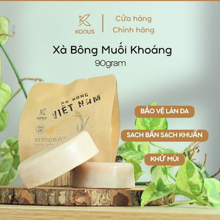 [COMBO 5] Xà Bông Muối Khoáng Konus Homespa Sạch Bẩn Khử Mùi Diệt Khuẩn & Bảo Vệ Làn Da 90gram