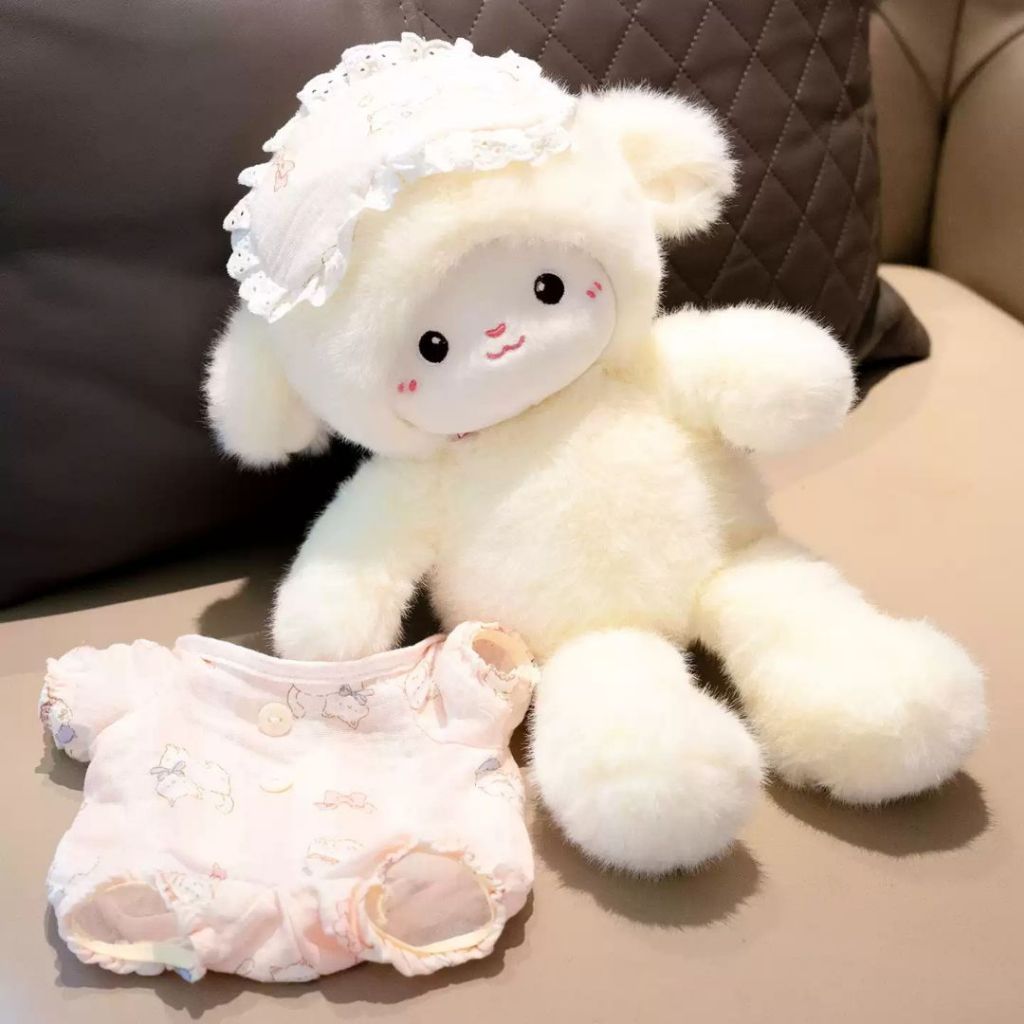 Gấu Bông Cừu Đeo Bịt Mắt Áo Ngủ Siêu Cute,Gấu Ôm Ngủ Cừu Bông Quà Tặng Cho Bé,Bạn Gái