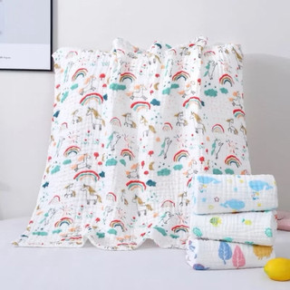 Khăn Tắm Cho Bé Sơ Sinh Xô Cotton 6 Lớp, Khăn Tắm Xuất Nhật Mềm Thấm Hút Tốt 1.05 X 1.05mét