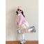 Sét váy thu đông Áo sweater hồng pastel phối chân váy tầng bồng bềnh cho bé gái từ 10-45kg