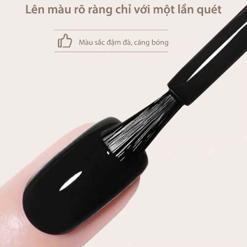 ROUni Sơn móng tay hai màu đen trắng kiểu mới năm 2026 sơn đều màu không để lại vết cọ và lâu trôi