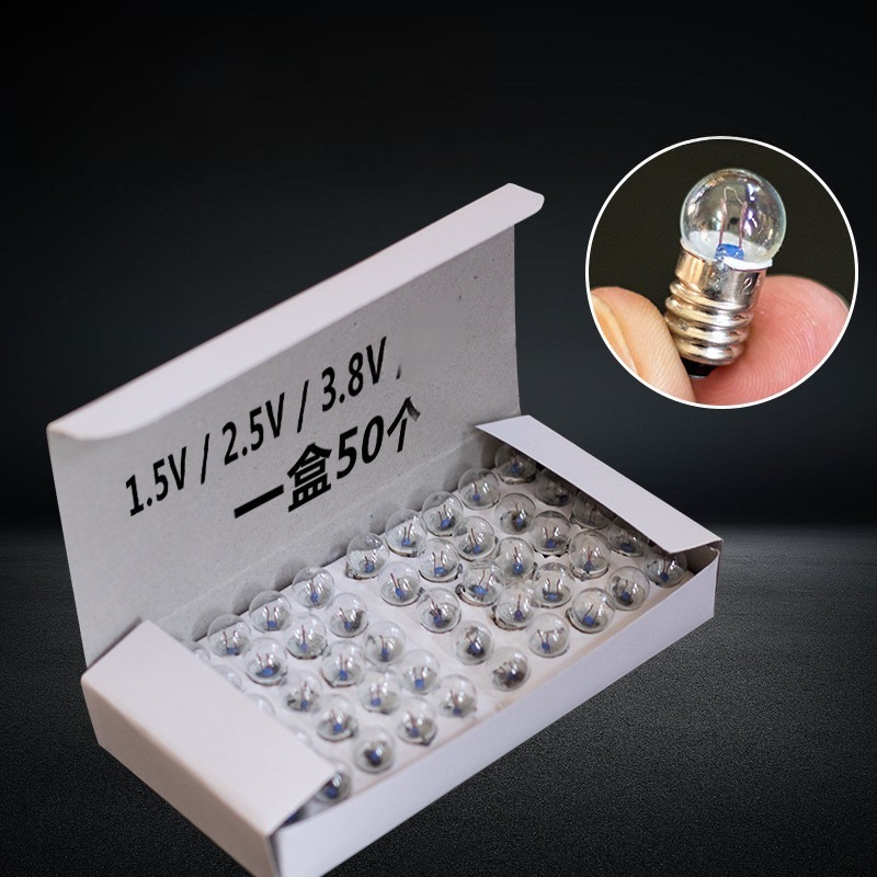 Đèn pin điện dây tóc nhỏ 0.3-0.5A thay thế đèn pin cổ đèn điện thí nghiệm dạy học 1.5V 2.5V 3.8V 6V đui xoáy e10
