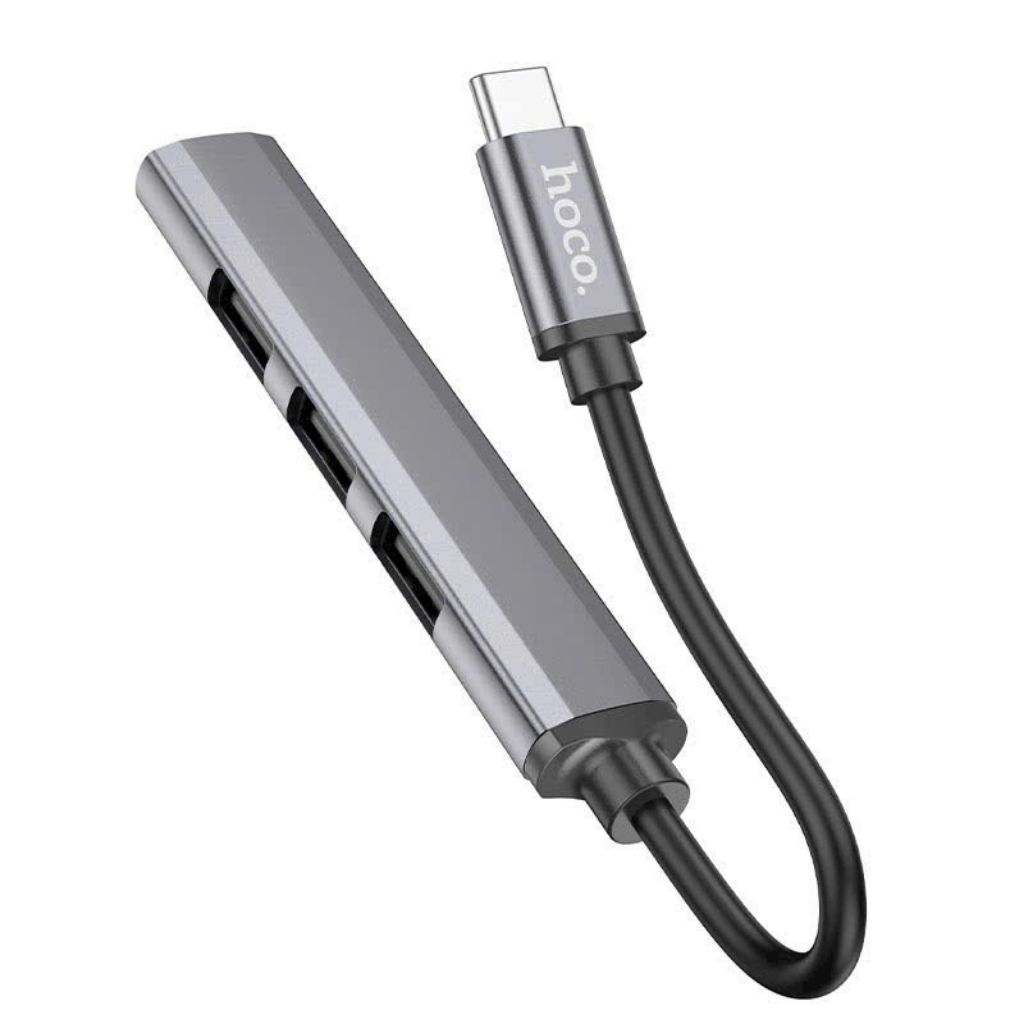 Cáp chuyển đổi hoco HB26 typec sang 4 cổng usb.