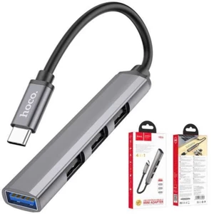 Cáp chuyển đổi hoco HB26 typec sang 4 cổng usb.
